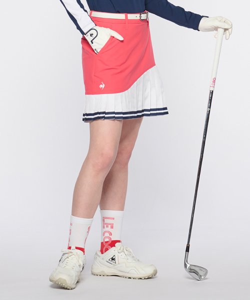 le coq sportif GOLF (ルコックスポルティフ（ゴルフ）)/【コンフィポケット】バイカラープリーツスカート【アウトレット】/img01