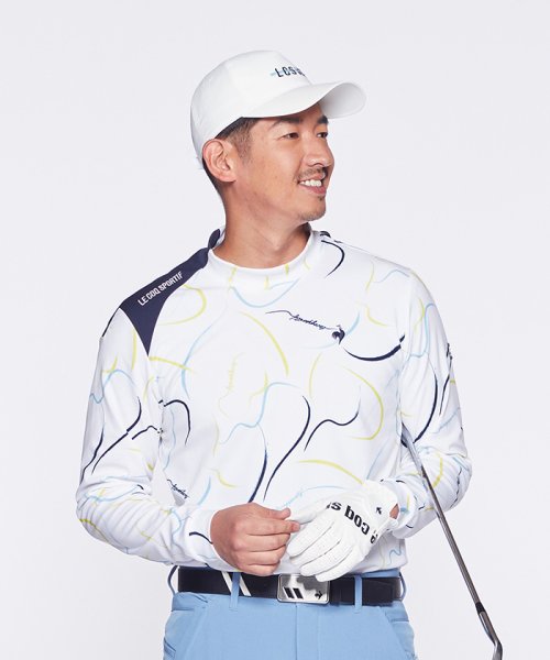 le coq sportif GOLF (ルコックスポルティフ（ゴルフ）)/【ストレッチフォーサー】総柄プリントモックネックシャツ/img02