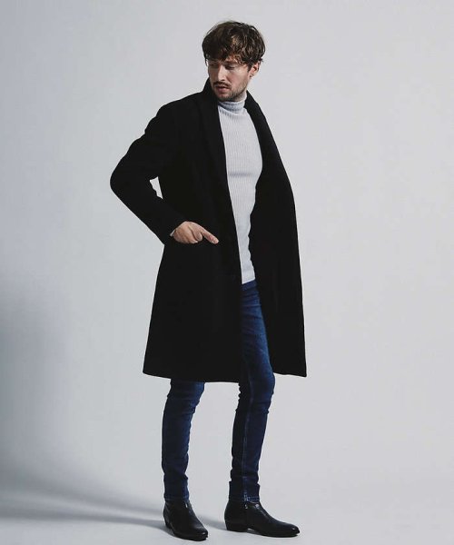 【23A/W】ピークドラペル チェスターコート モデル：H182 B89 W73 H90