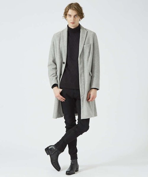 【23A/W】ピークドラペル チェスターコート モデル：H182 B89 W73 H90