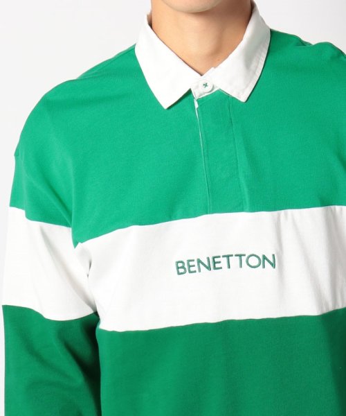 BENETTON (mens)(ベネトン（メンズ）)/カラーブロック長袖ラガーポロシャツ・ユニセックス/img23