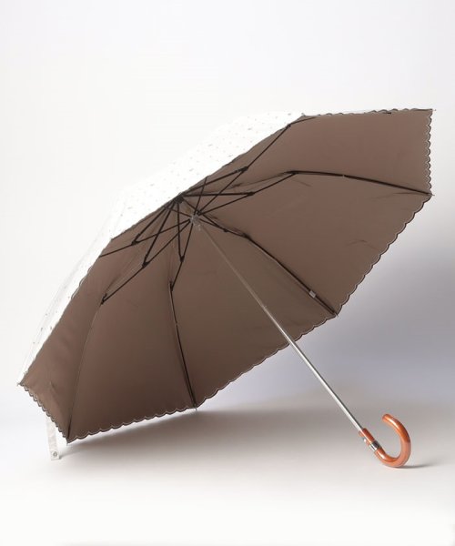 POLO RALPH LAUREN(umbrella)(ポロラルフローレン（傘）)/晴雨兼用折りたたみ日傘　ストライプドット/img01