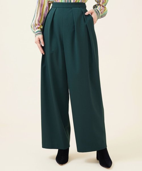 ストレッチウールタックパンツ 