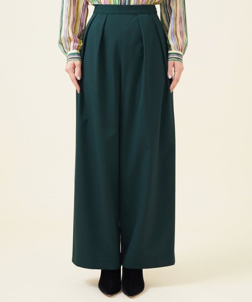 ストレッチウールタックパンツ 