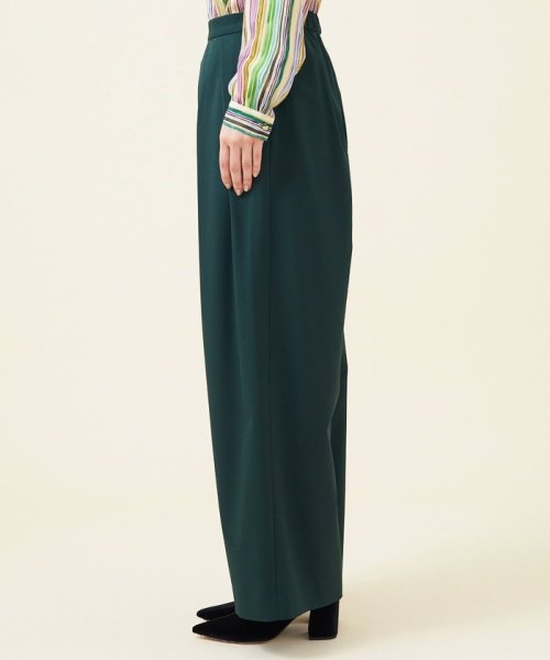 ストレッチウールタックパンツ 