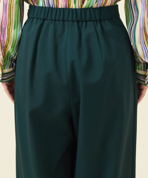 ストレッチウールタックパンツ 