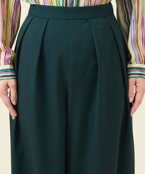 ストレッチウールタックパンツ 