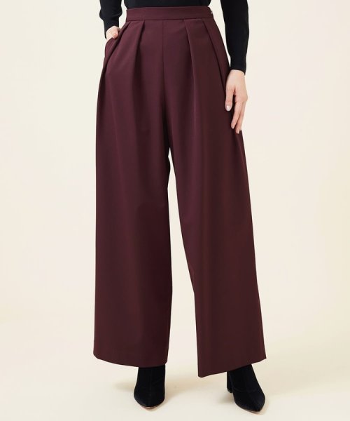 ストレッチウールタックパンツ 