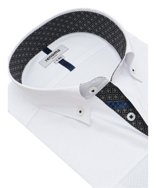 TAKA-Q(タカキュー)/形態安定 スタンダードフィット ショートボタンダウン 長袖 シャツ メンズ ワイシャツ ビジネス yシャツ 速乾 ノーアイロン 形態安定/img01