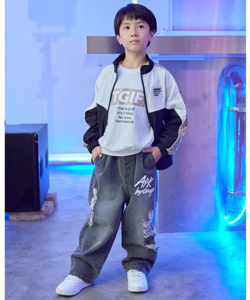 ANAP KIDS(アナップキッズ)/APKダメージデニムパンツ【セットアップ着用可】/img02