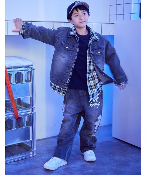 ANAP KIDS(アナップキッズ)/APKダメージデニムパンツ【セットアップ着用可】/img09