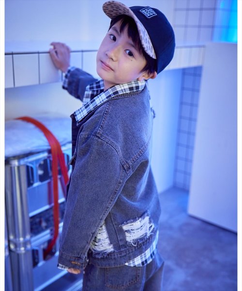 ANAP KIDS(アナップキッズ)/APKダメージデニムGジャン【セットアップ着用可】/img02