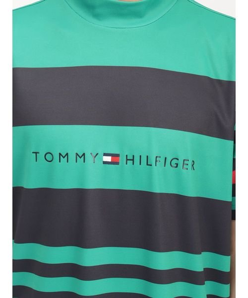 TOMMY HILFIGER GOLF(トミーヒルフィガーゴルフ)/トミー ヒルフィガー ゴルフ メンズ ランダムボーダー モックネックシャツ/img09