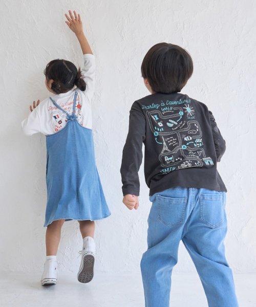 ROPE' PICNIC　KIDS(ロぺピクニックキッズ)/【BOYS】迷路プリントロングTシャツ/img04