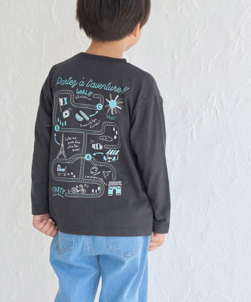 ROPE' PICNIC　KIDS(ロぺピクニックキッズ)/【BOYS】迷路プリントロングTシャツ/img08