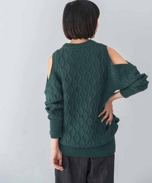 URBAN RESEARCH(アーバンリサーチ)/GANNI　Cable Open Shoulder Knit/img02