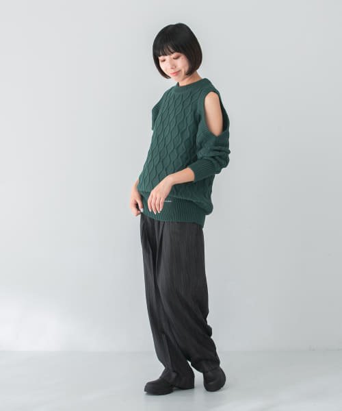 URBAN RESEARCH(アーバンリサーチ)/GANNI　Cable Open Shoulder Knit/img05