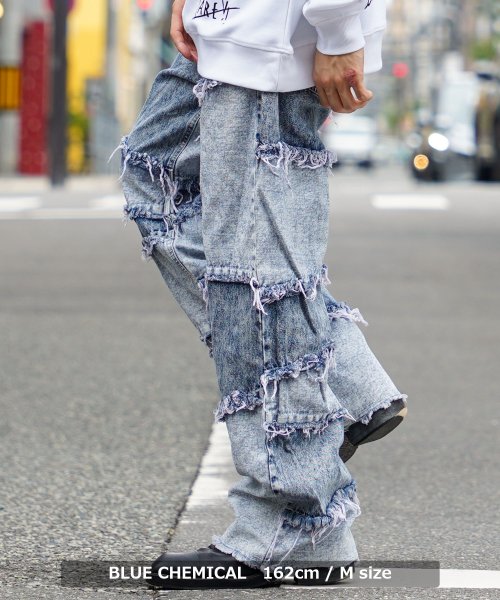 デニムパンツ メンズ ワイドパンツ デニム レディース ワイドデニム 