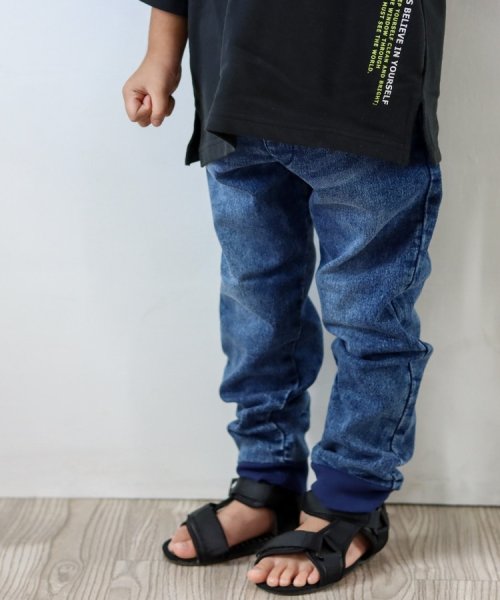 SHOO・LA・RUE(Kids) (シューラルーキッズ)/【110－140cm】カットデニム裾リブパンツ/img10