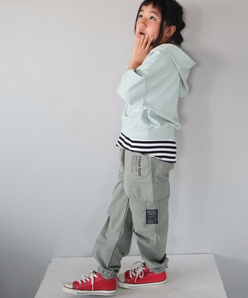 SHOO・LA・RUE(Kids) (シューラルーキッズ)/【110－140cm】綿ナイロン10分丈カーゴパンツ/img12