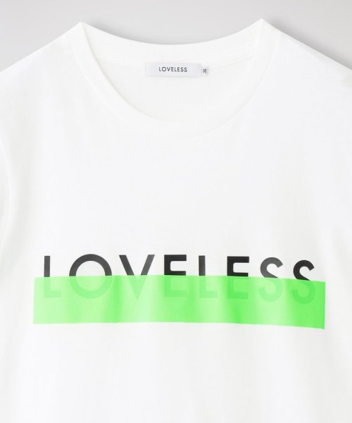 LOVELESS　WOMEN(ラブレス　ウィメンズ)/【WEB限定】カラーラインロゴTシャツ/img02