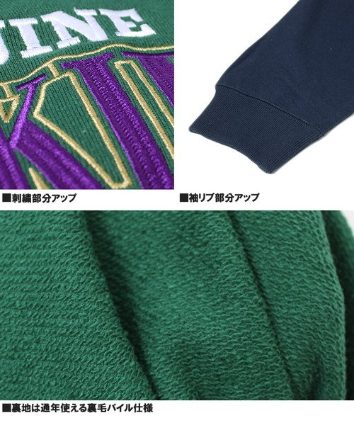 one colors(ワンカラーズ)/ジェニュイン ディッキーズ(GENUINE Dickies) ハーフジップ スウェット メンズ 大きいサイズ ロゴ プリント 裏毛 スタンド トレーナー ハーフ/img07