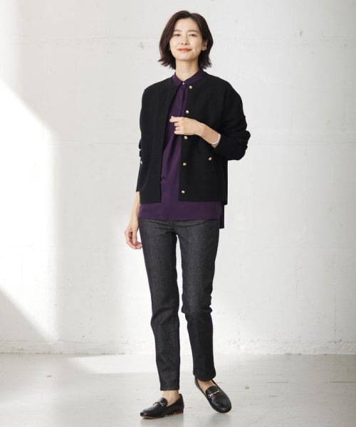 J.PRESS LADIES（LARGE SIZE）(J．プレス　レディス（大きいサイズ）)/【洗える】VIS/PE ROME ニット カーディガン/img06