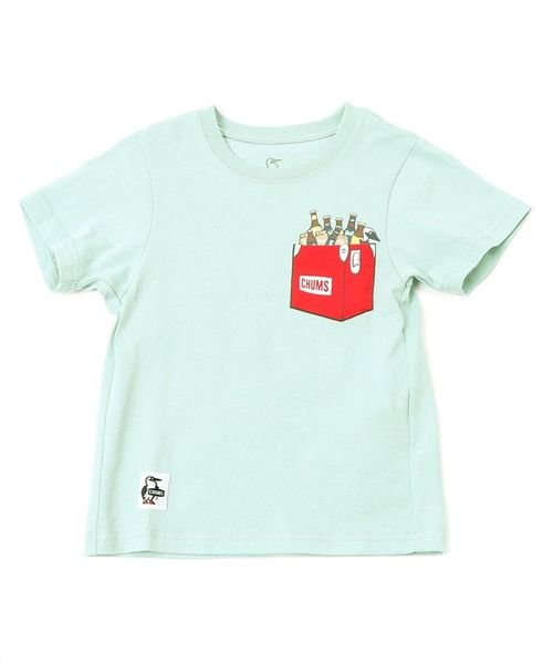 CHUMS(チャムス)/KIDS HWYC STEEL COOLER POCKET T－SHIRT (キッズ スチール クーラー ポケット)/img02