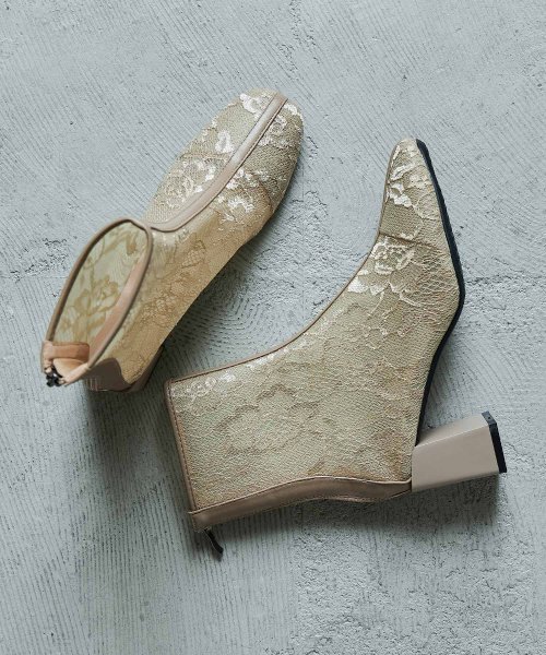 niana(ニアナ)/niana ニアナ 結婚式 ブーツ パンプス パーティーシューズ ショートブーツ ブーティ レース シアー 靴 疲れにくい 小さいサイズ 大きいサイズ 歩きやす/img12