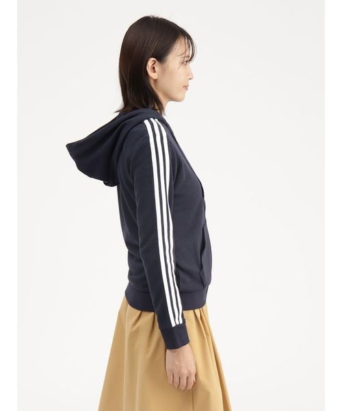 Adidas(アディダス)/エッセンシャルズ 3ストライプス フルジップ パーカー / W ESSENTIALS 3STRIPES FULL－ZIP SWEAT HOODIE/img05