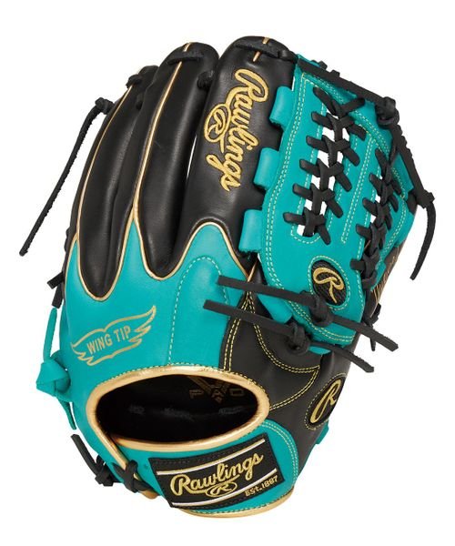 Rawlings(ローリングス)/【左投用】軟式 HYPER TECH COLOR SYNC（ハイパーテックカラーシンク）N55W－ブラック/Mグリーン（ハイパーテックカラーシンク）/img01