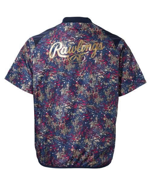 Rawlings(ローリングス)/コンバット08 SS ブリザードジャケット(半袖・裏メッシュ)－ネイビー/ネイビー/img02