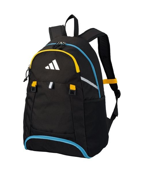 Adidas(アディダス)/ボール用デイパック　24L　黒色×黄色×青色（外付けネット）/img01