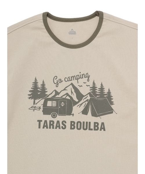 TARAS BOULBA(タラスブルバ)/レディース ヘビーコットン プリントＴシャツ（キャンプ）/img03