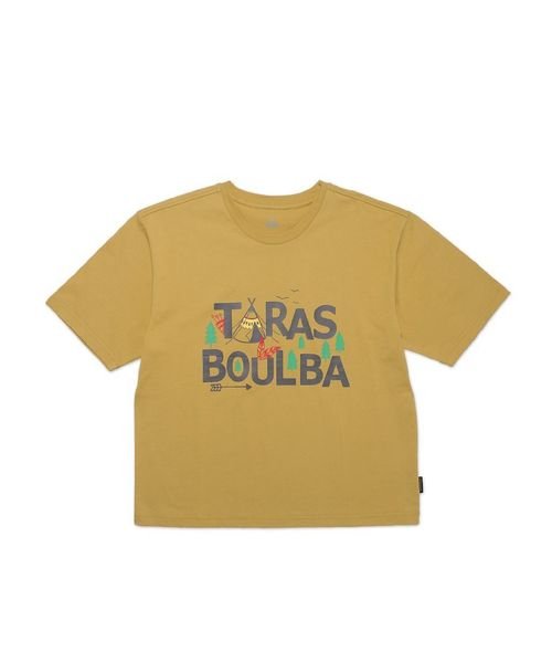 TARAS BOULBA(タラスブルバ)/レディース コットン天竺 プリントＴシャツ（ロゴ）/img01