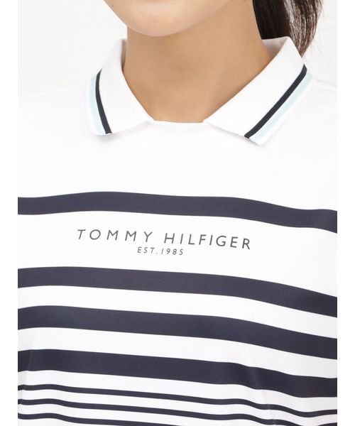 TOMMY HILFIGER GOLF(トミーヒルフィガーゴルフ)/トミー ヒルフィガー ゴルフ レディース パネルボーダー フレンチシャツプルオーバー/img05