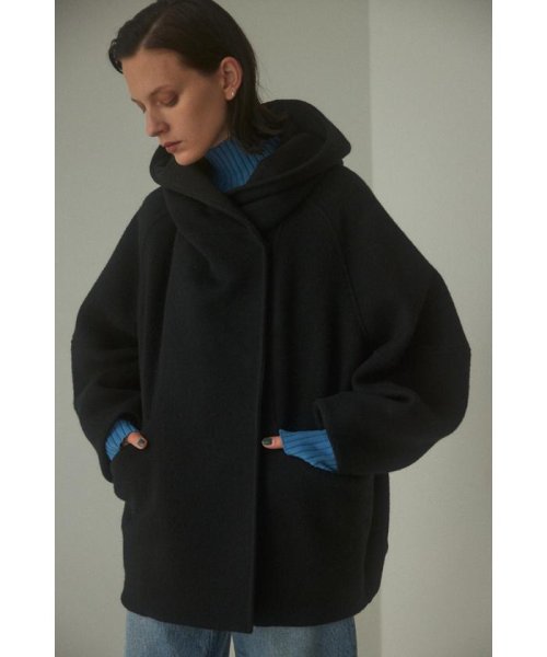 BLACK BY MOUSSY(ブラックバイマウジー)/hood wool coat/img02