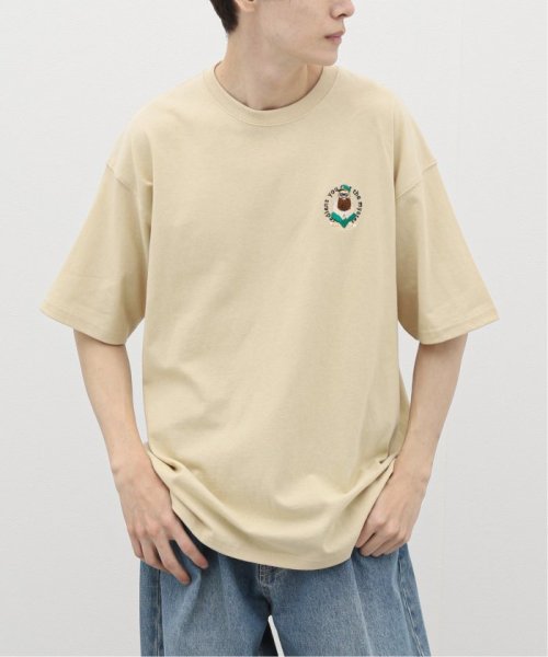B.C STOCK(ベーセーストック)/SMILE MOJYA刺繍半袖Tシャツ/img01