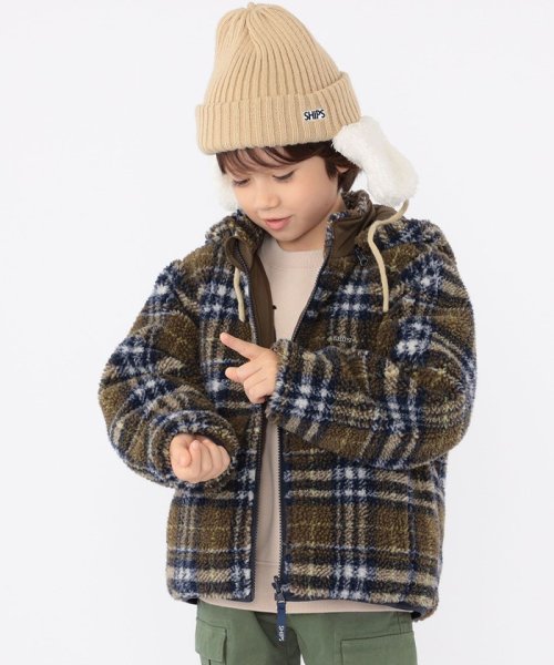 SHIPS KIDS(シップスキッズ)/SHIPS KIDS:100～130cm /〈撥水/手洗い可能〉ボーイズ ボア リバーシブル ジャケット/img05