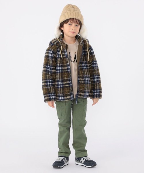 SHIPS KIDS(シップスキッズ)/SHIPS KIDS:100～130cm /〈撥水/手洗い可能〉ボーイズ ボア リバーシブル ジャケット/img07