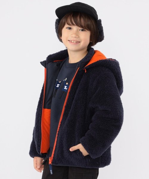 SHIPS KIDS(シップスキッズ)/SHIPS KIDS:100～130cm /〈撥水/手洗い可能〉ボーイズ ボア リバーシブル ジャケット/img11