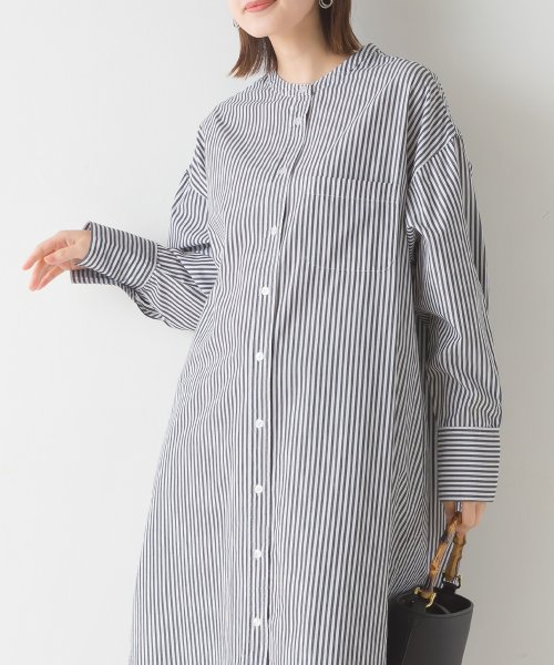 OMNES(オムネス)/【OMNES】製品洗いコットンブロード ロングシャツワンピース 長袖/img07