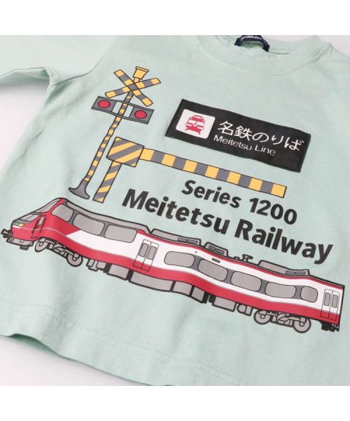 moujonjon(ムージョンジョン)/【子供服】 moujonjon (ムージョンジョン) 名鉄電車遮断機プリントＴシャツ 100cm～130cm F50805/img04