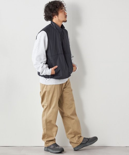 SHIPS any: 〈軽量・撥水・防風〉PERTEX(R) ハーフジップ ベスト (セットアップ対応)◇ 撥水 防風〉PERTEX セットアップ対応 QUAMTUM SHIPS トラックジャケット トラックパンツ ◆〈軽量