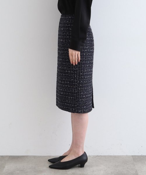 【日本製／SETUP可能】ファンシーツイードスカート 