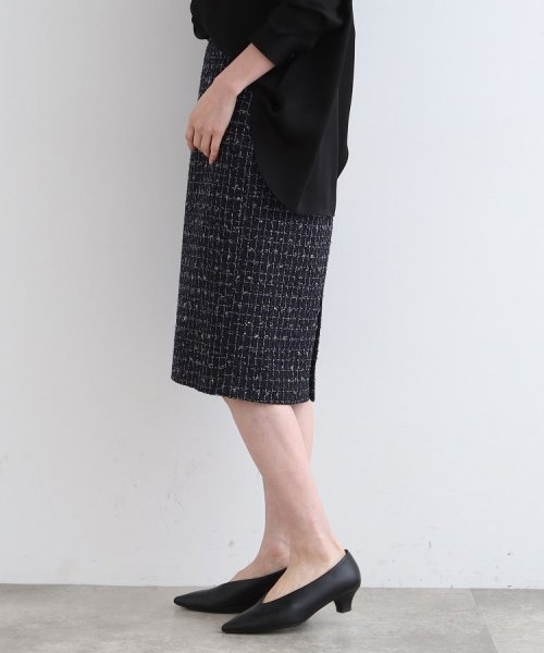 【日本製／SETUP可能】ファンシーツイードスカート 