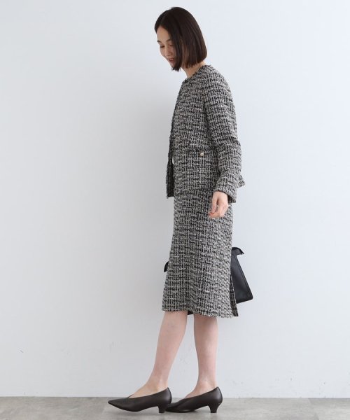 【日本製／SETUP可能】ファンシーツイードスカート 