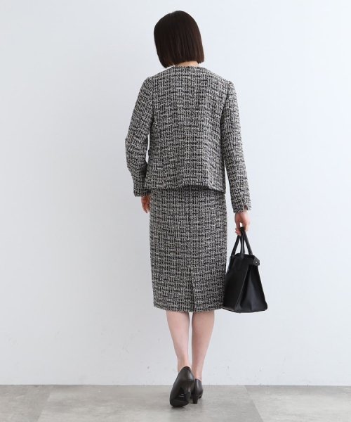 【日本製／SETUP可能】ファンシーツイードスカート 