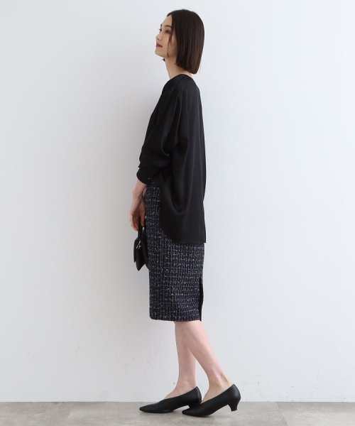 【日本製／SETUP可能】ファンシーツイードスカート 