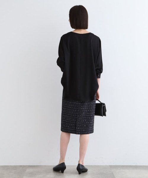 【日本製／SETUP可能】ファンシーツイードスカート 